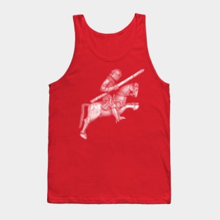 Charging Knight on Horse Tank Top